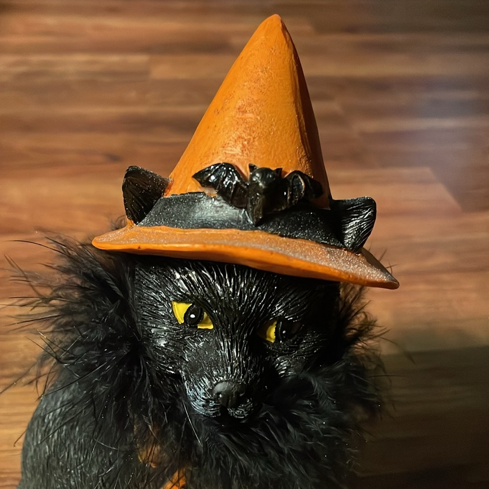 Black cat witch hat - Picture 2 of 5